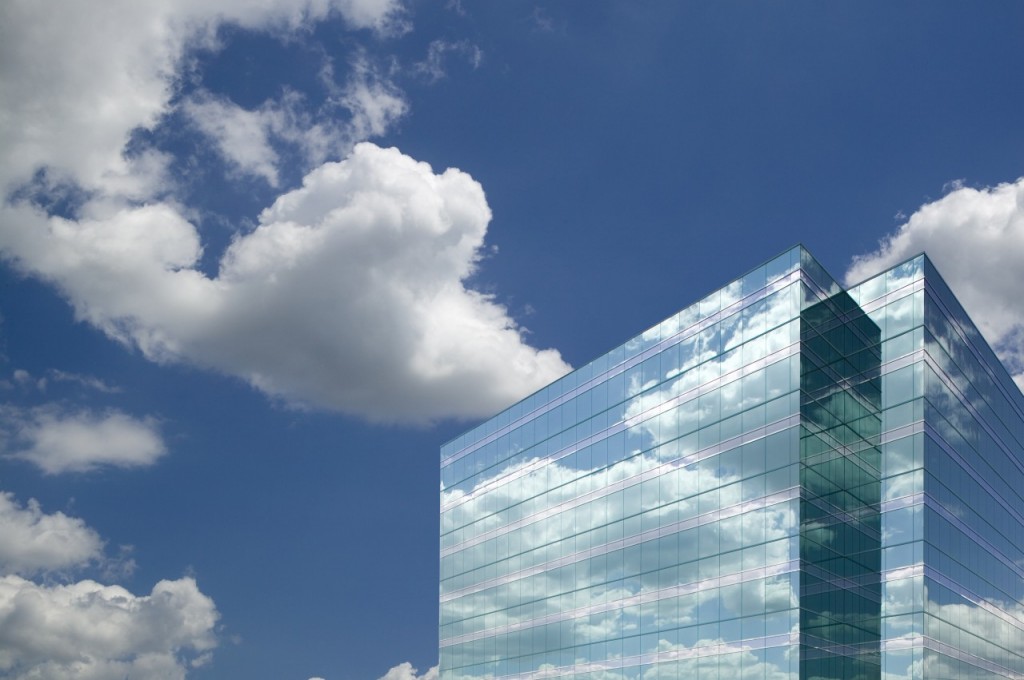 Highrise office building Happy Workplace